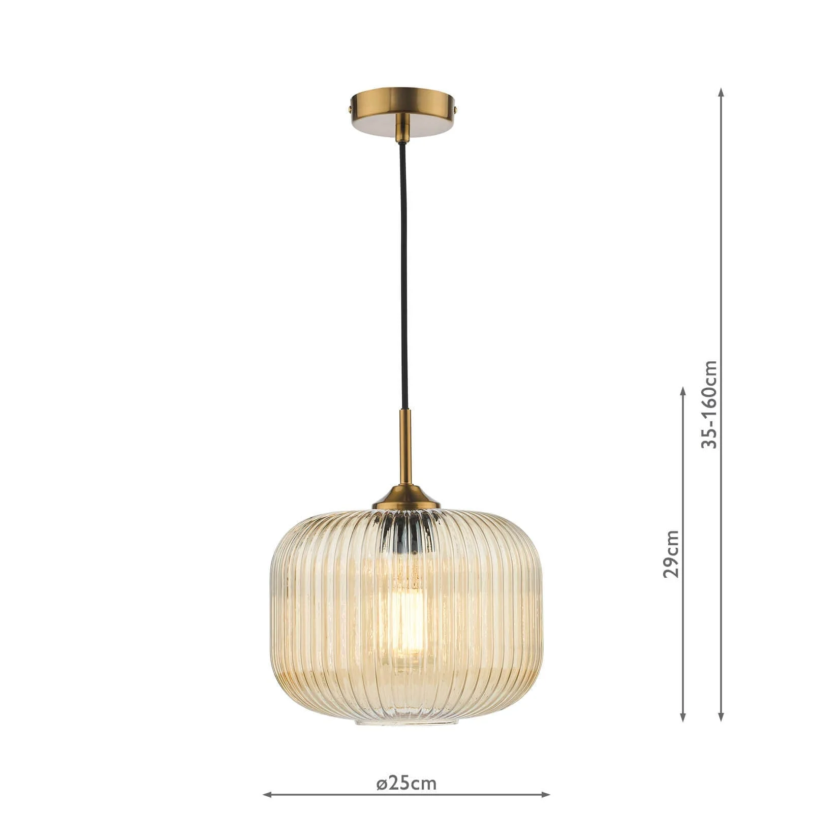 Demarius 1 Light Pendant - Various Finishes - Image 11