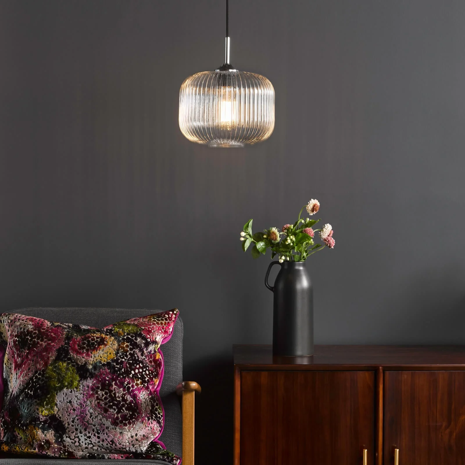 Demarius 1 Light Pendant - Various Finishes - Image 15