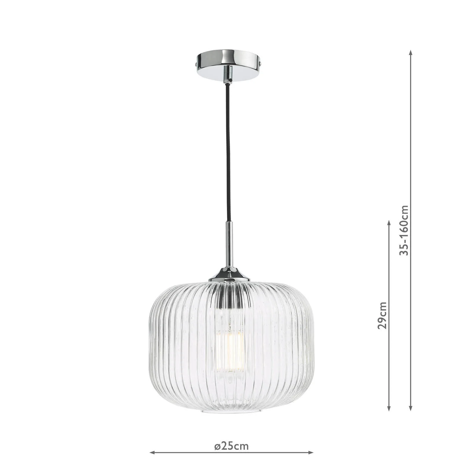 Demarius 1 Light Pendant - Various Finishes - Image 16