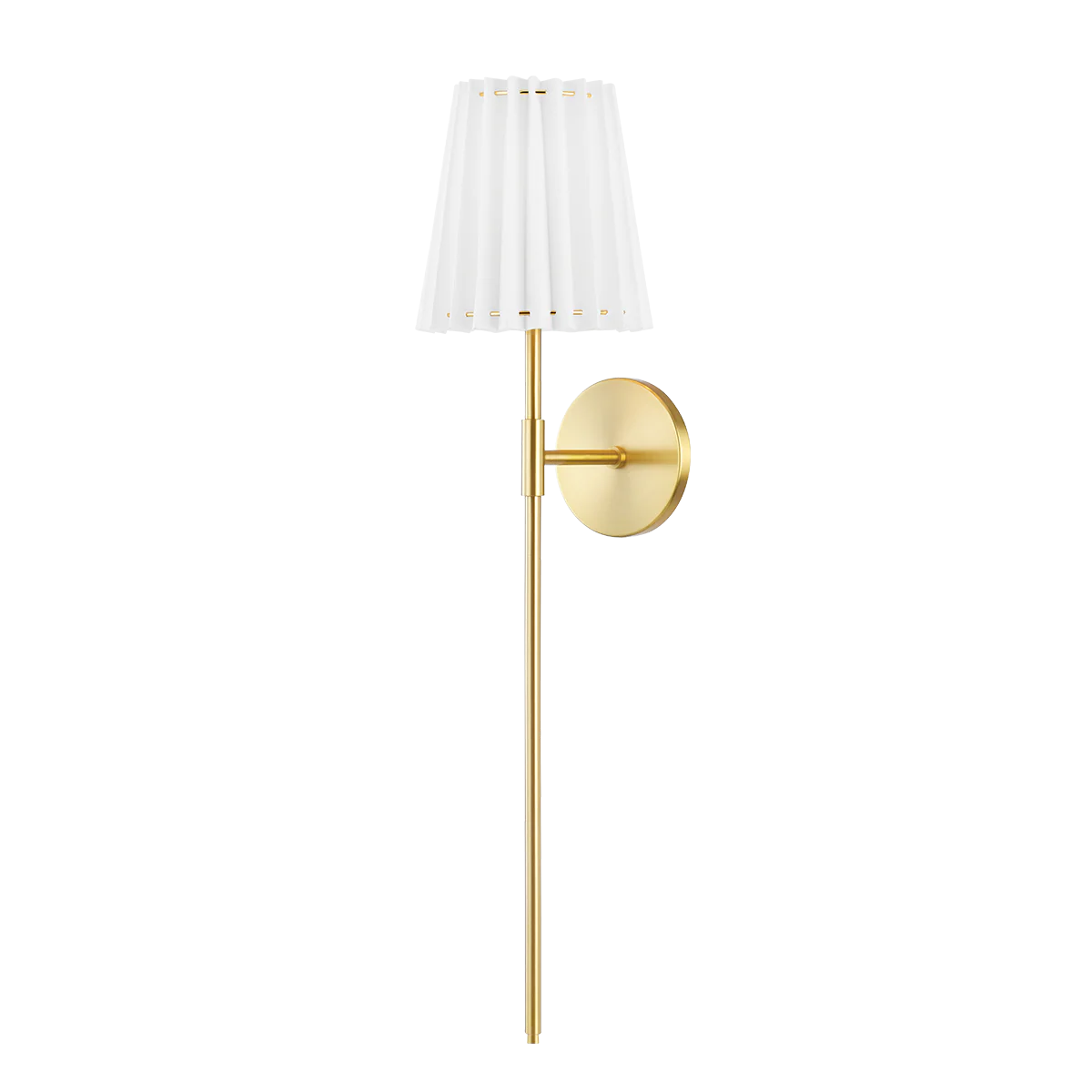 Demi 1Lt Wall Sconce -  Aged Brass/Black - Image 2
