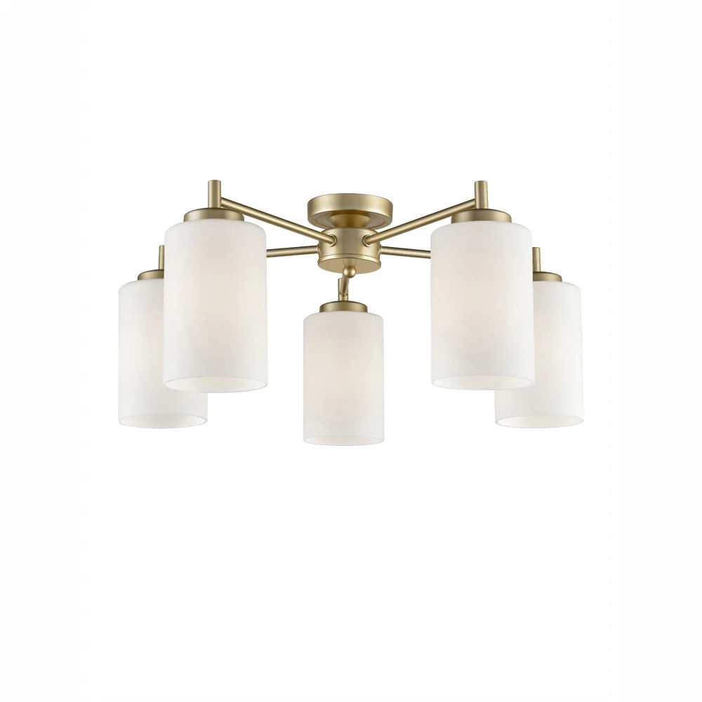 Demi 3/5 Indoor Semi Flush Ceiling Light in Various Type & Finish - Image 2