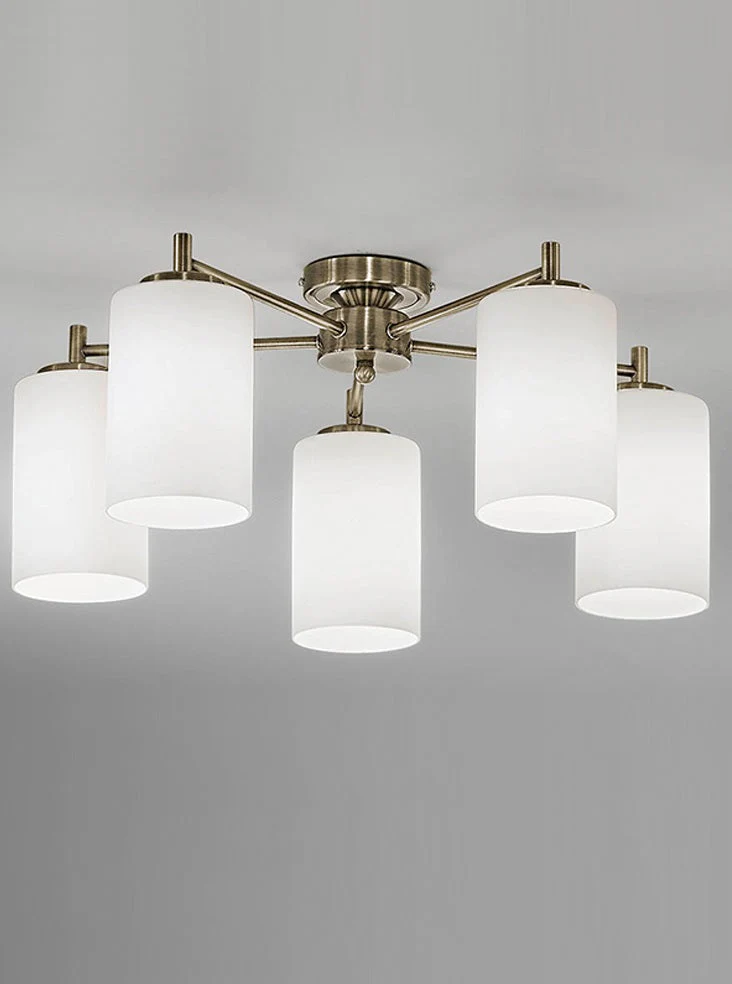 Demi 3/5 Indoor Semi Flush Ceiling Light in Various Type & Finish - Image 6