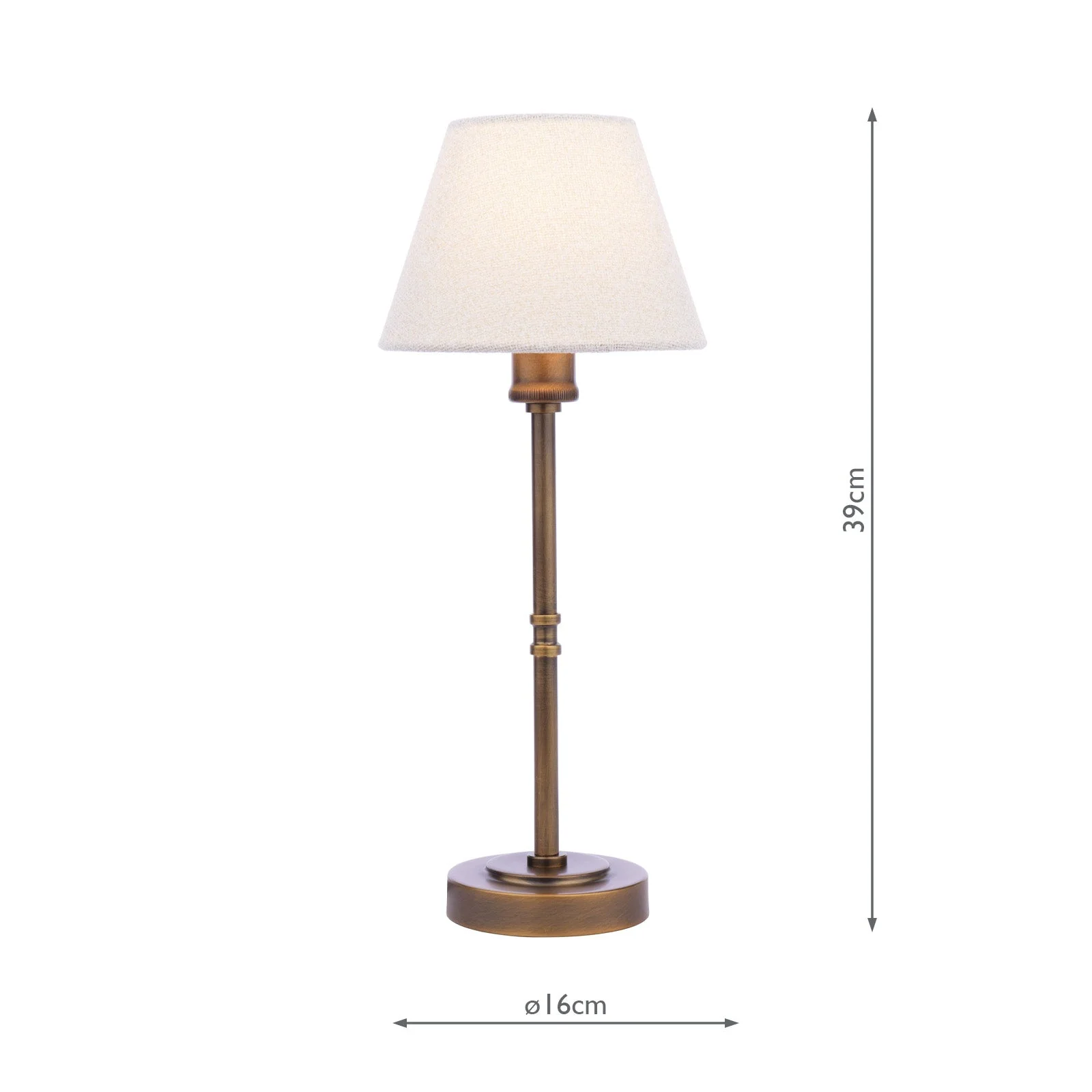 Denston Table Lamp Antique Bronze With Shade - Image 3