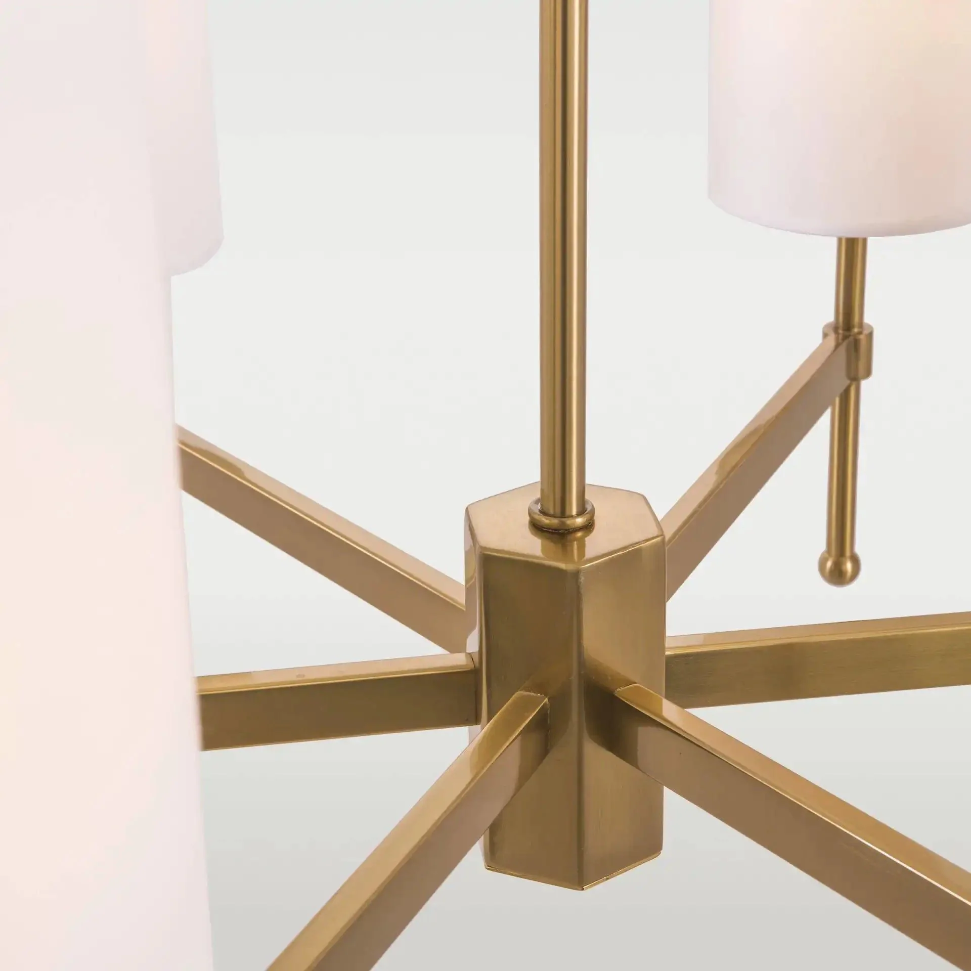 Denver Centre Ceiling Light 6Lt - Nickel/Gold Finish - Image 9