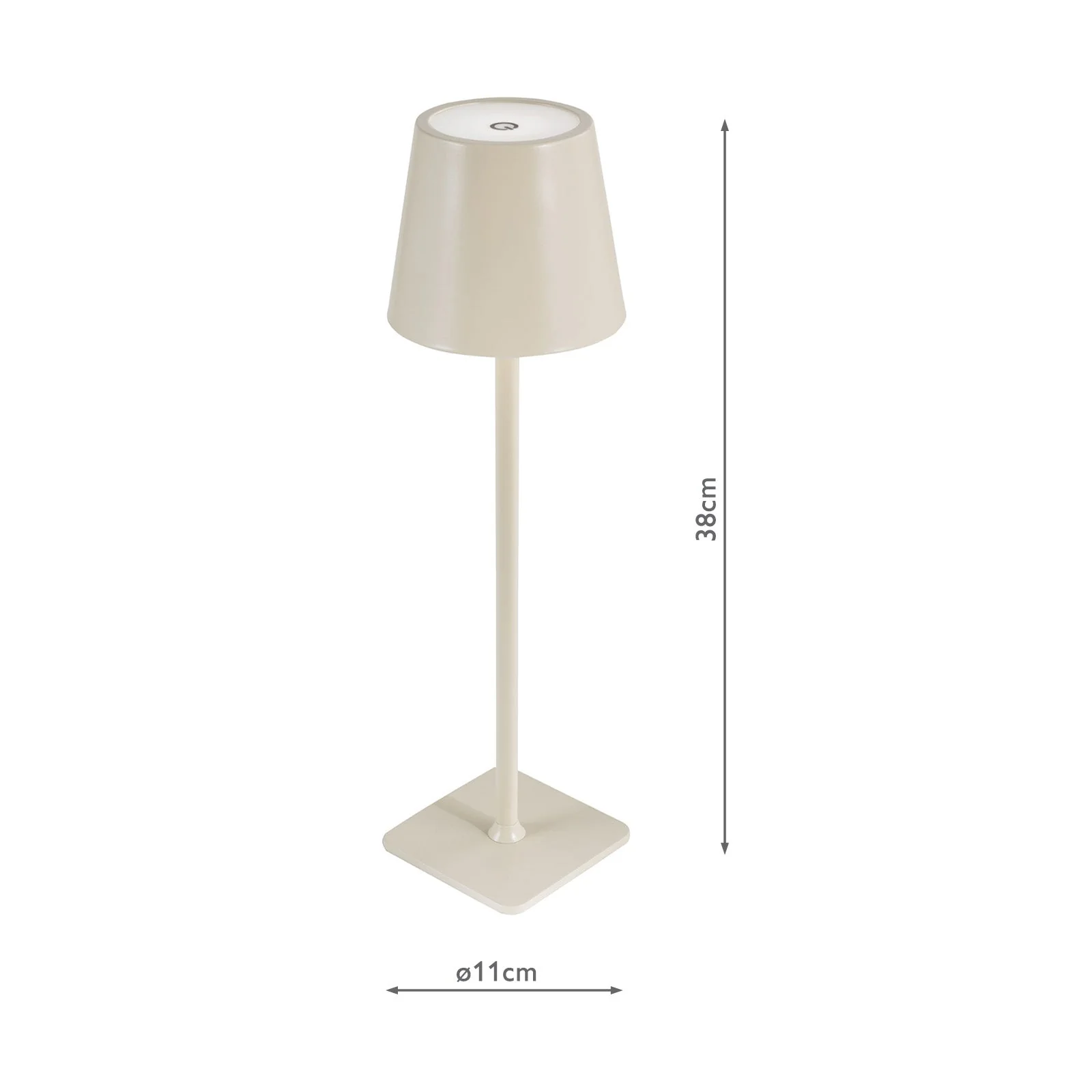 Derrick Rechargeable Outdoor Table Lamp Various Finishes IP54 Integrated LED - Image 11