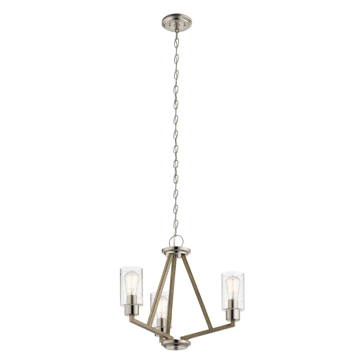 Deryn 3/5Lt Chandelier - Natural Brass/Grey - Image 4