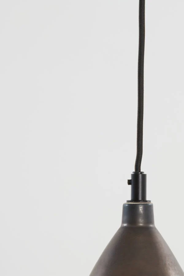 Desi Medium/Large Hanging Lamp - Matt Bronze/Golden Sand Finish - Image 5