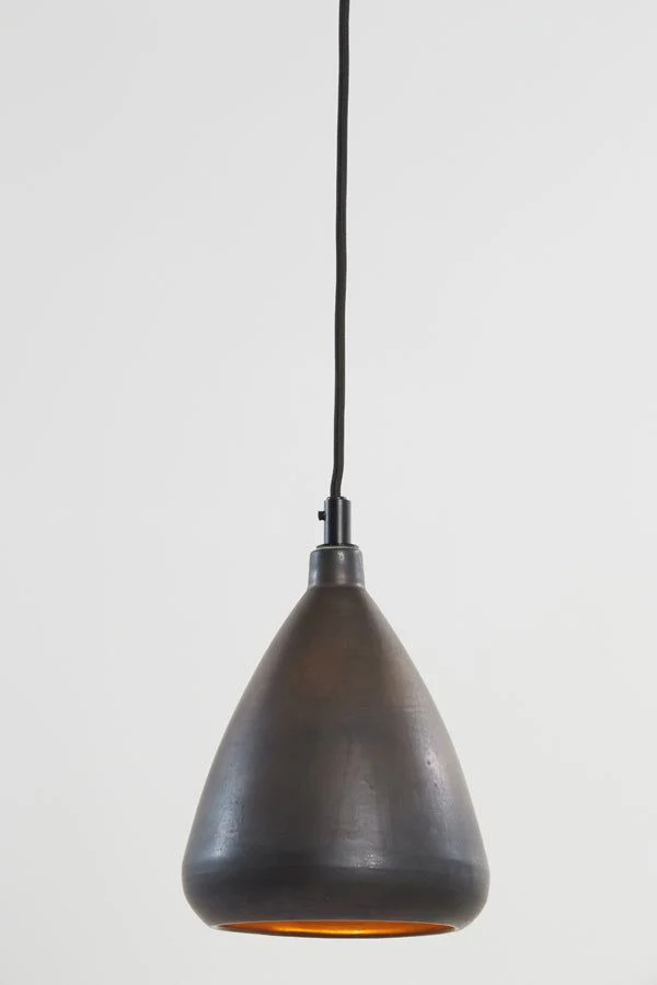 Desi Medium/Large Hanging Lamp - Matt Bronze/Golden Sand Finish - Image 8