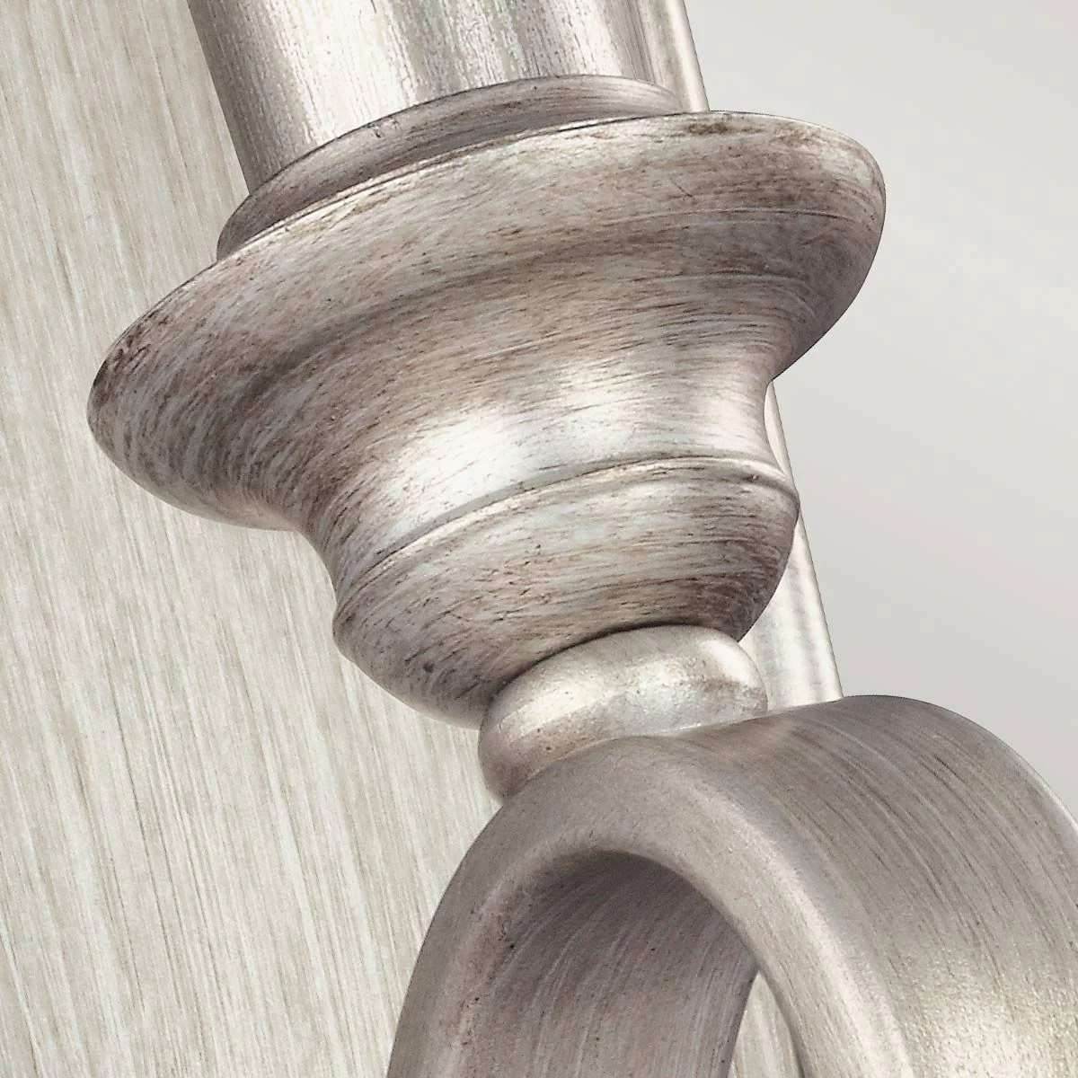 DeWitt 1 Light Wall Light - Sunrise Silver IP20 E14 - Image 4