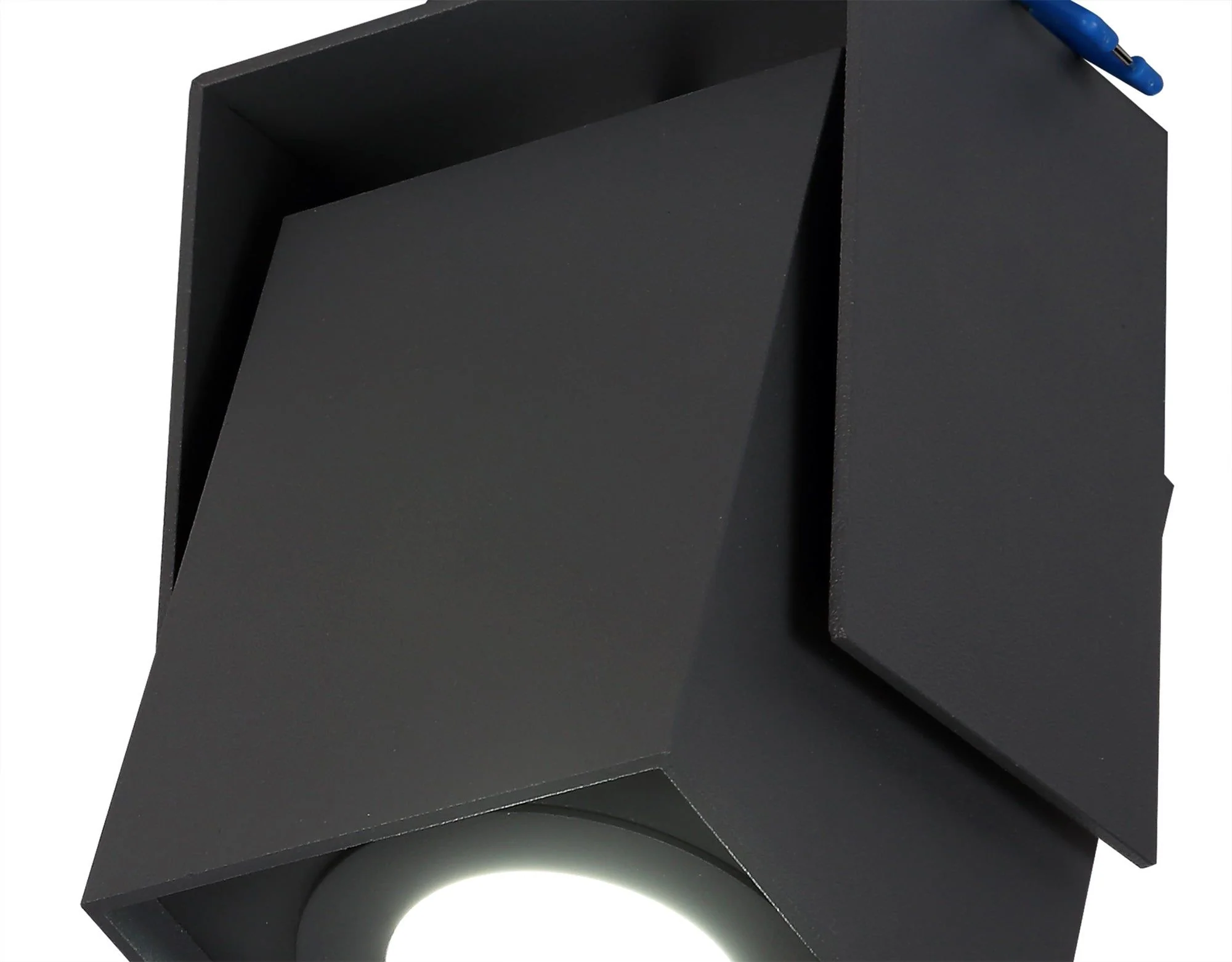 Dexta Adjustable Square Spotlight, 1 Light GU10, Sand Anthracite,Sand White Cut Out: 62mm - Image 3