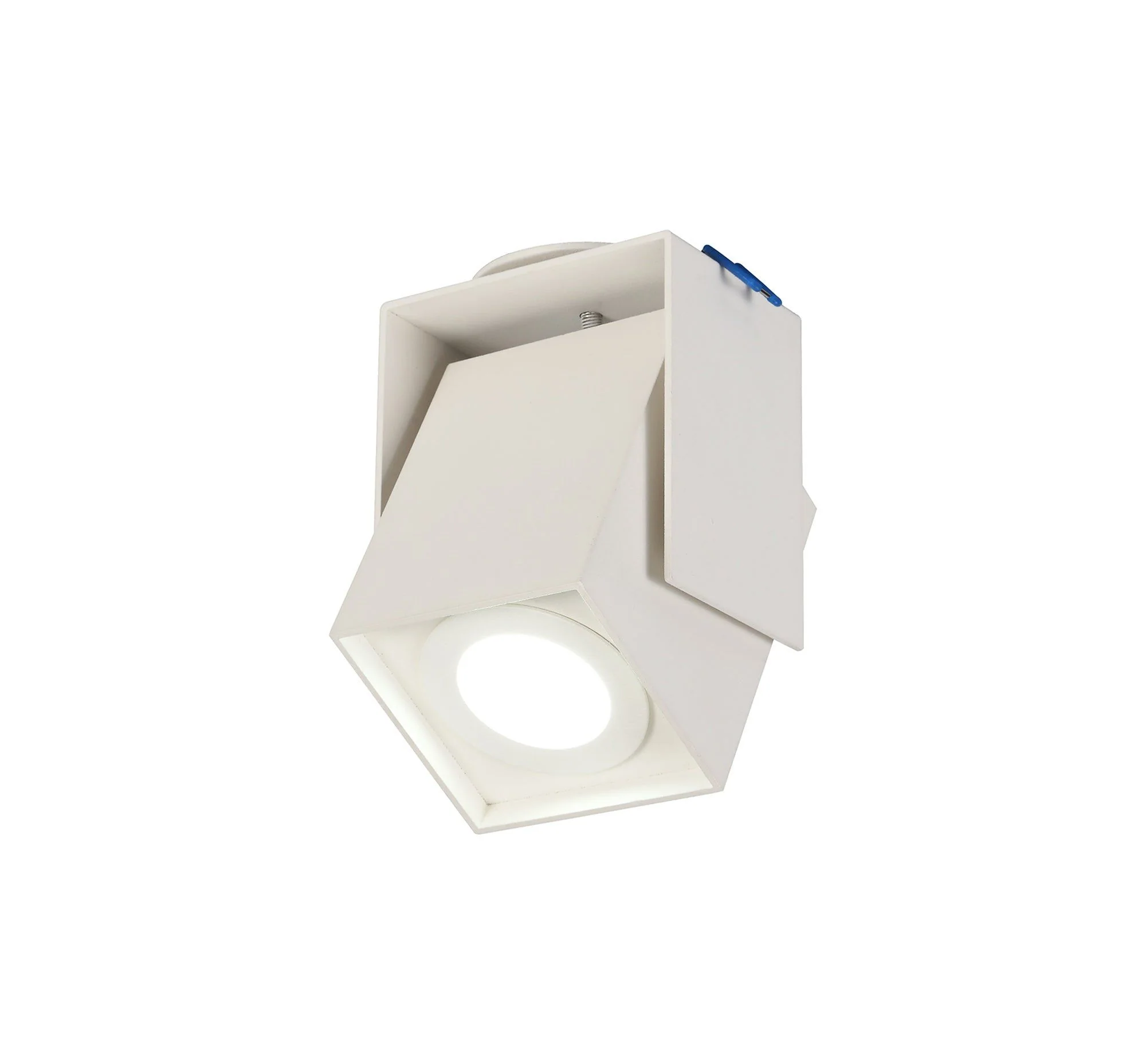 Dexta Adjustable Square Spotlight, 1 Light GU10, Sand Anthracite,Sand White Cut Out: 62mm - Image 4
