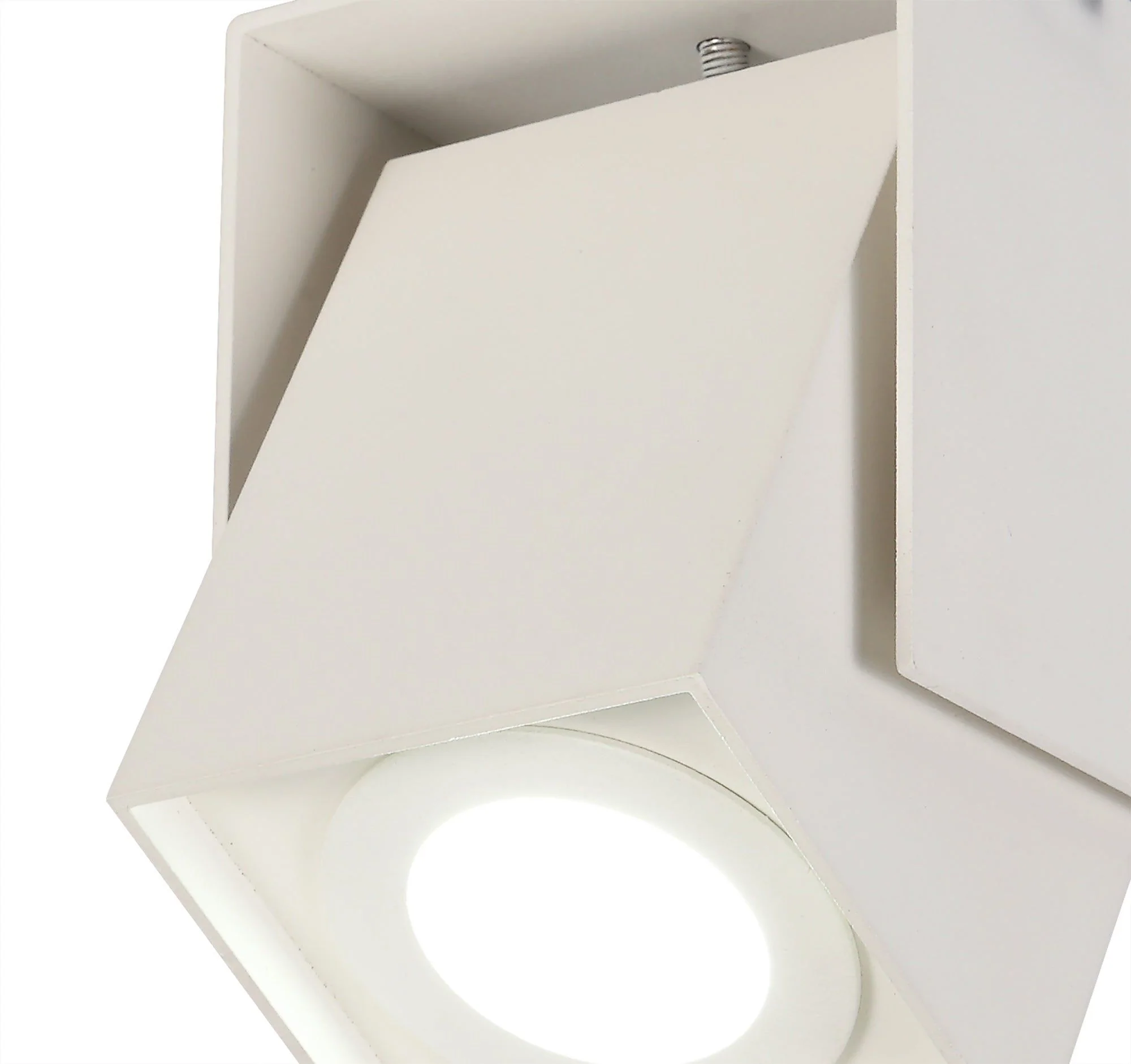 Dexta Adjustable Square Spotlight, 1 Light GU10, Sand Anthracite,Sand White Cut Out: 62mm - Image 5