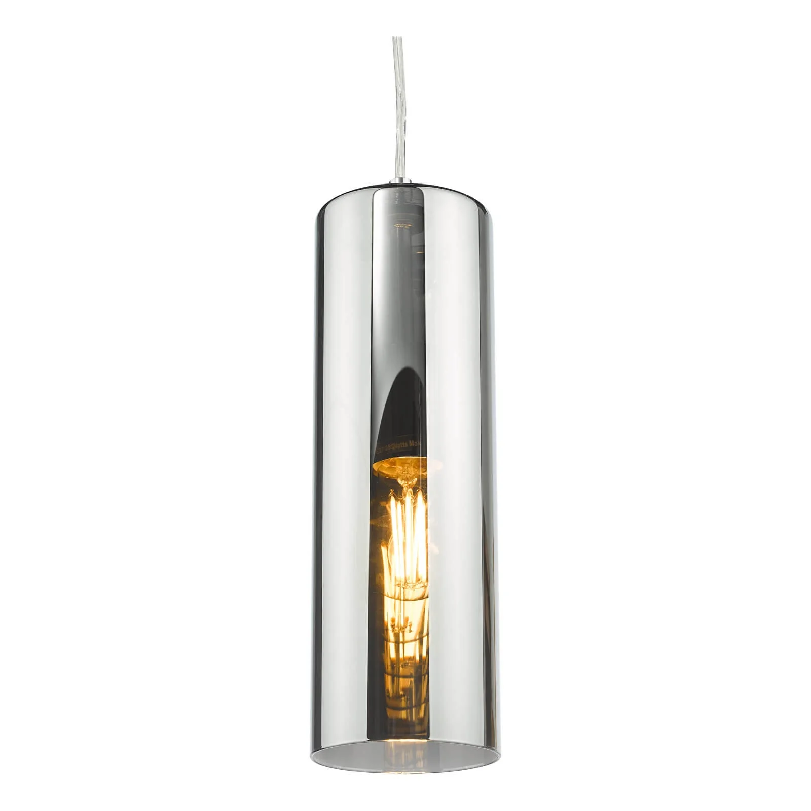 Diaz Pendant Smoked Glass and Polished Chrome - Image 2