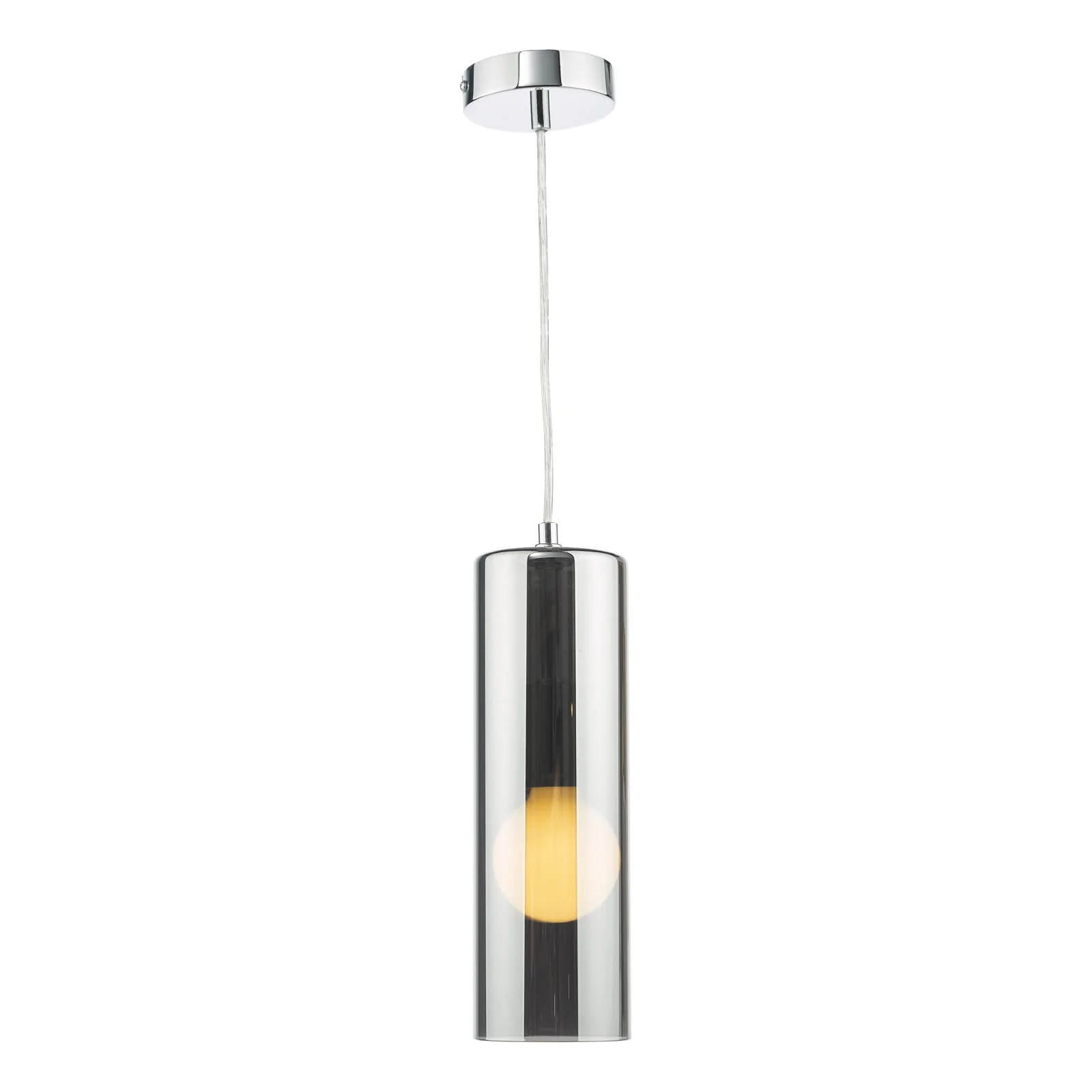 Diaz Pendant Smoked Glass and Polished Chrome - Image 5