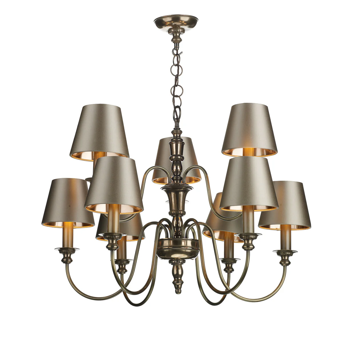Dickens 9/21Lt Ceiling Light In Bronze/Pewter - Image 2