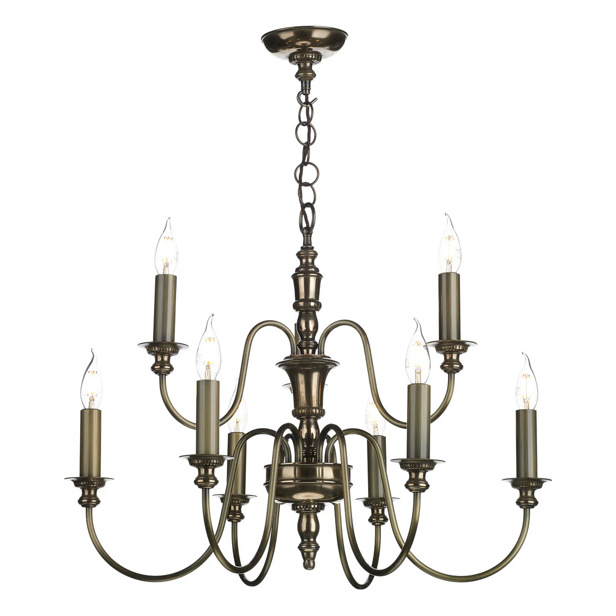 Dickens 9/21Lt Ceiling Light In Bronze/Pewter - Image 3