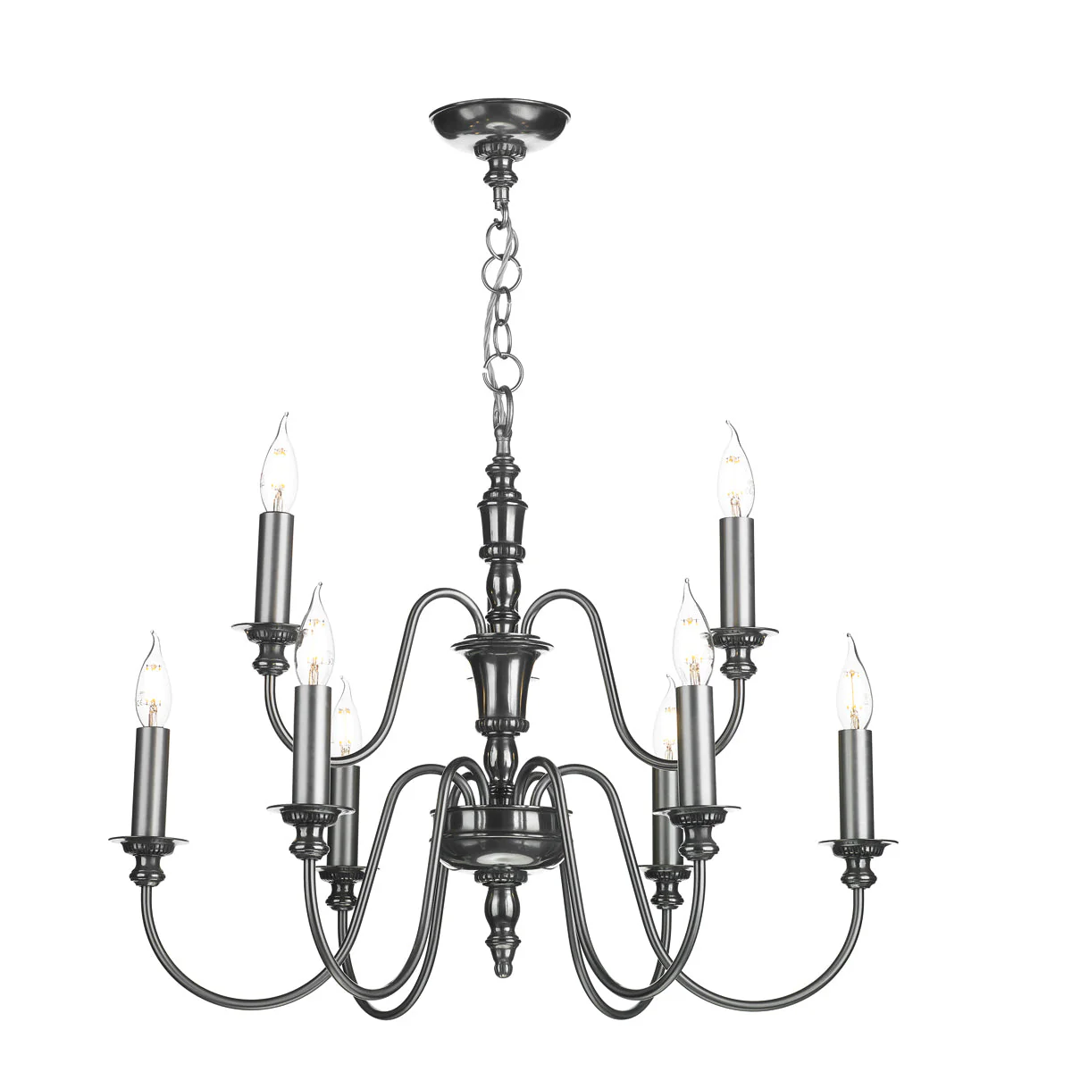 Dickens 9/21Lt Ceiling Light In Bronze/Pewter - Image 6