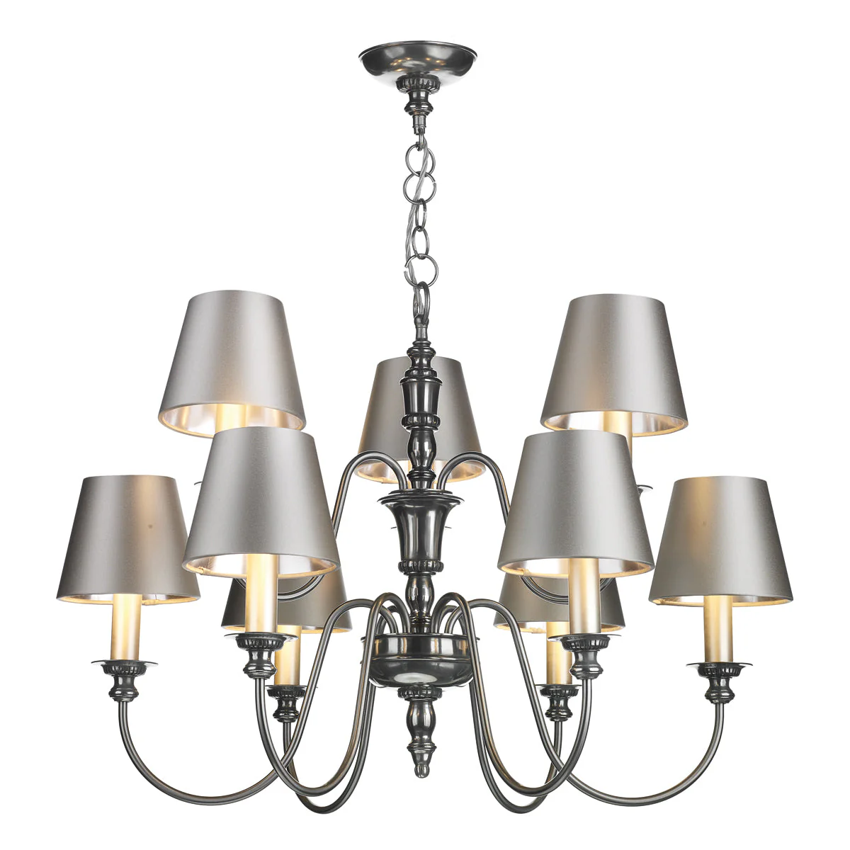 Dickens 9/21Lt Ceiling Light In Bronze/Pewter - Image 7