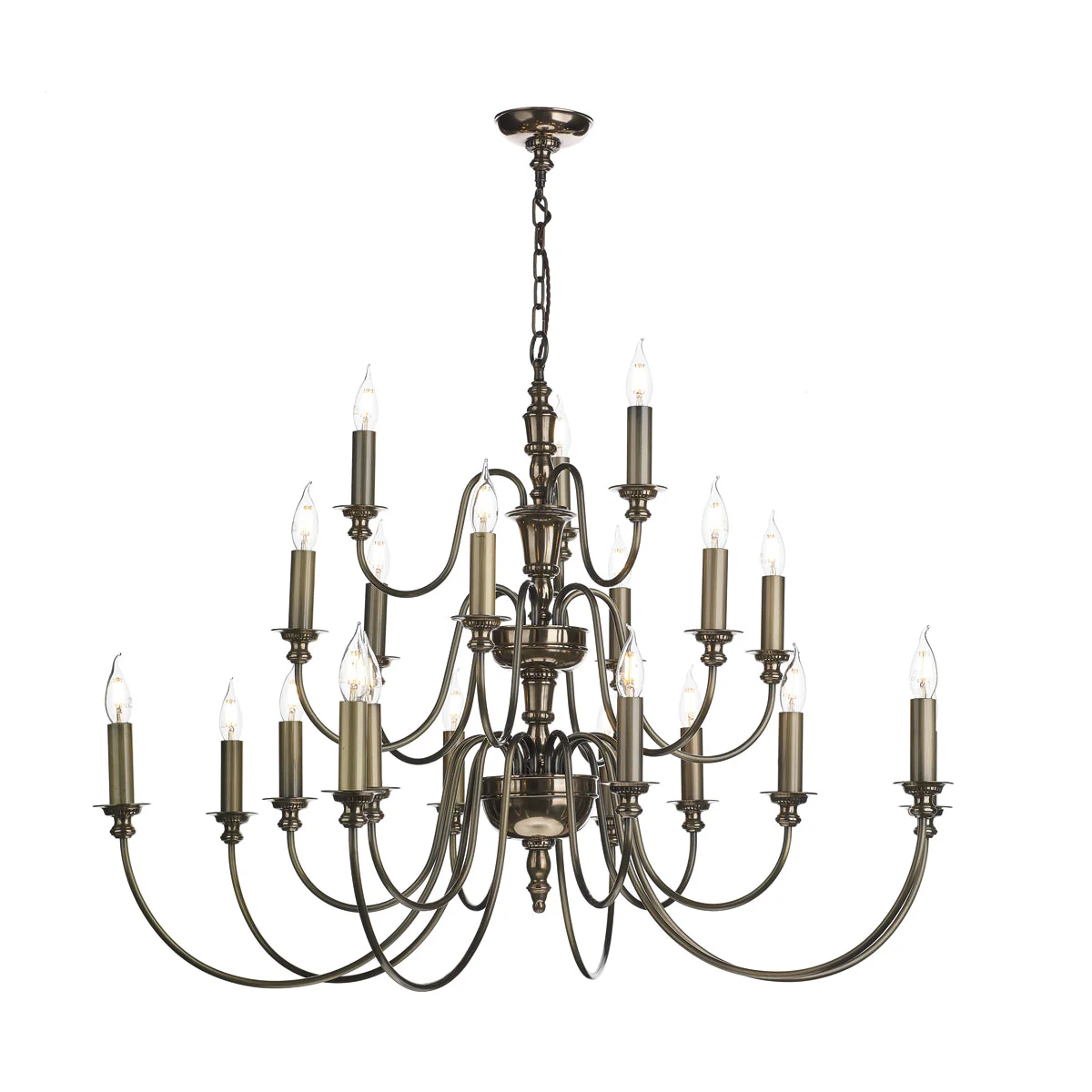 Dickens 9/21Lt Ceiling Light In Bronze/Pewter - Image 9