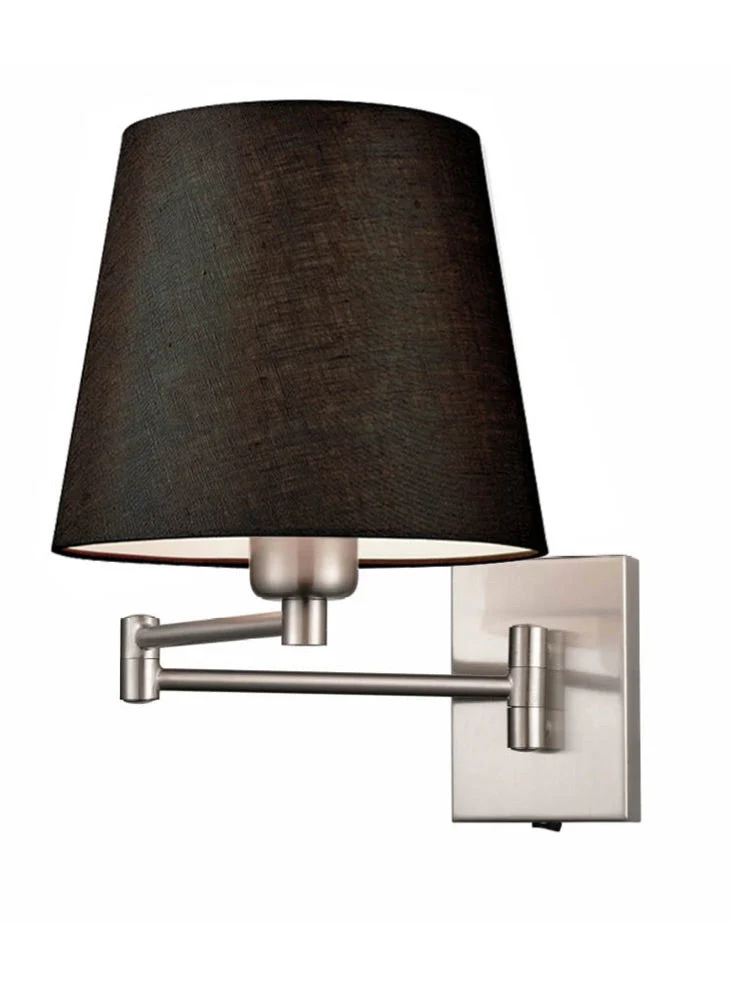 Dillon Reading Swing Arm Switched Wall Bracket E27 
Satin Nickel/Bronze Various Shades - Image 2