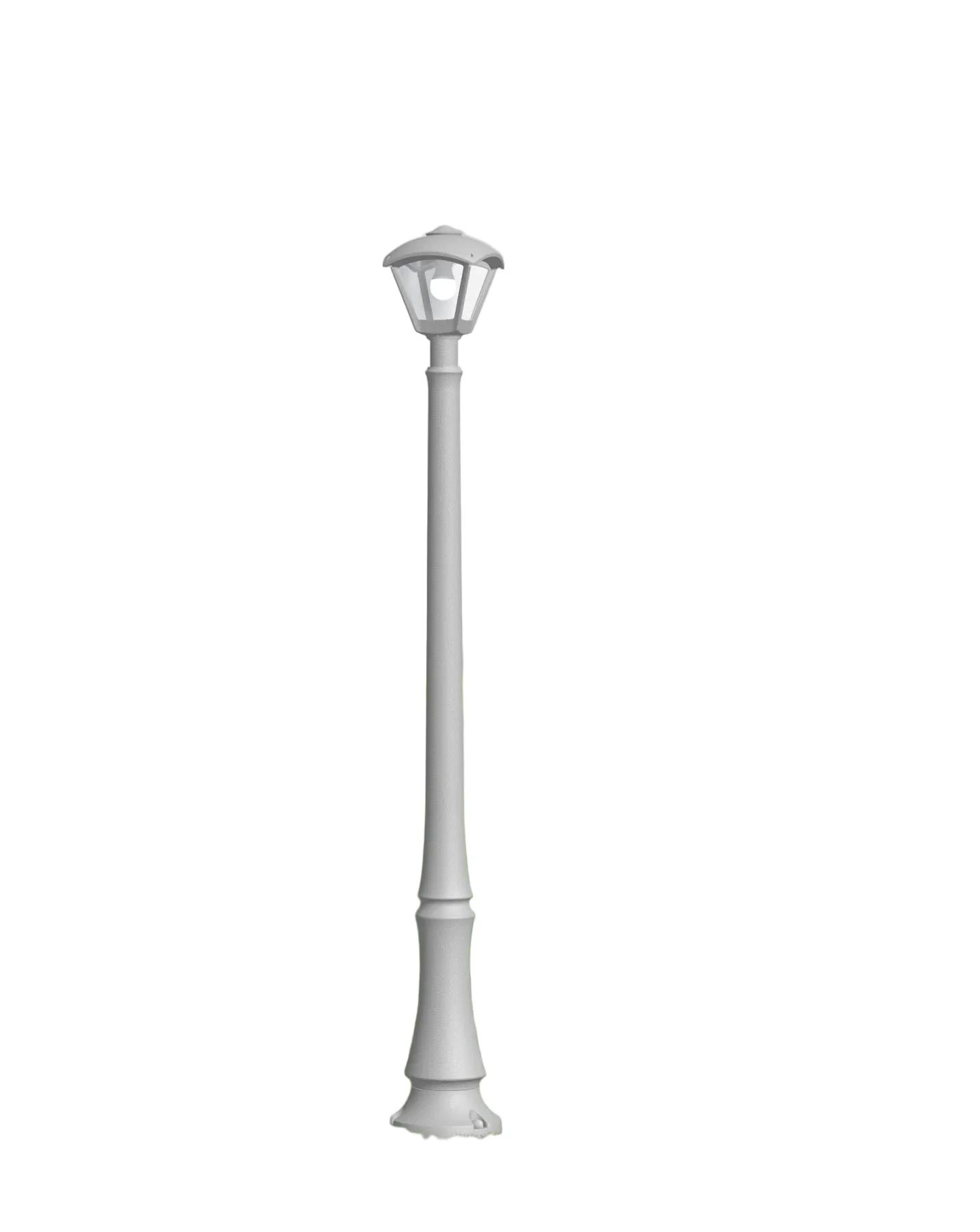 Dino Dario Post Light IP55 - Black/Grey - Image 2
