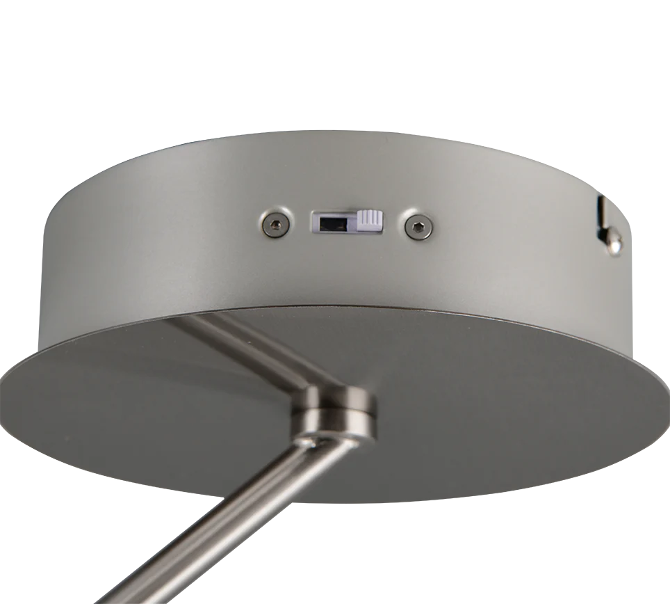 Dios LED Flush Ceiling Light- Black/ Nickel - Image 4