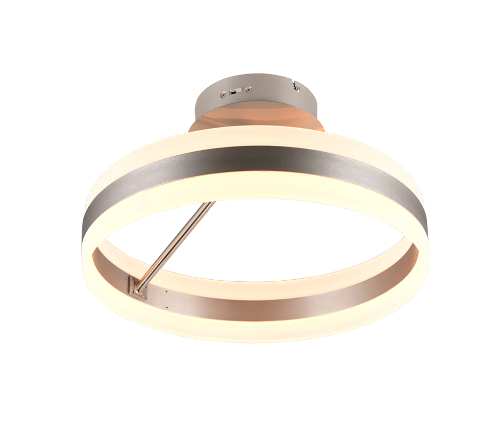 Dios LED Flush Ceiling Light- Black/ Nickel - Image 5