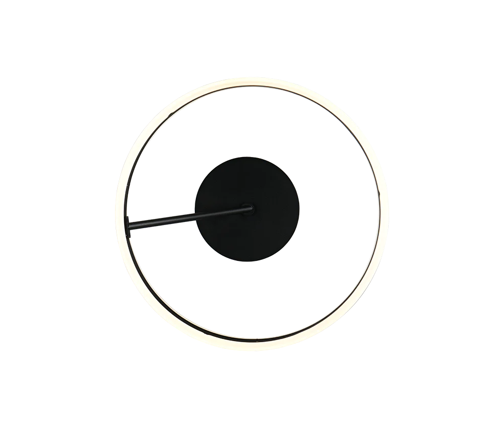 Dios LED Flush Ceiling Light- Black/ Nickel - Image 6