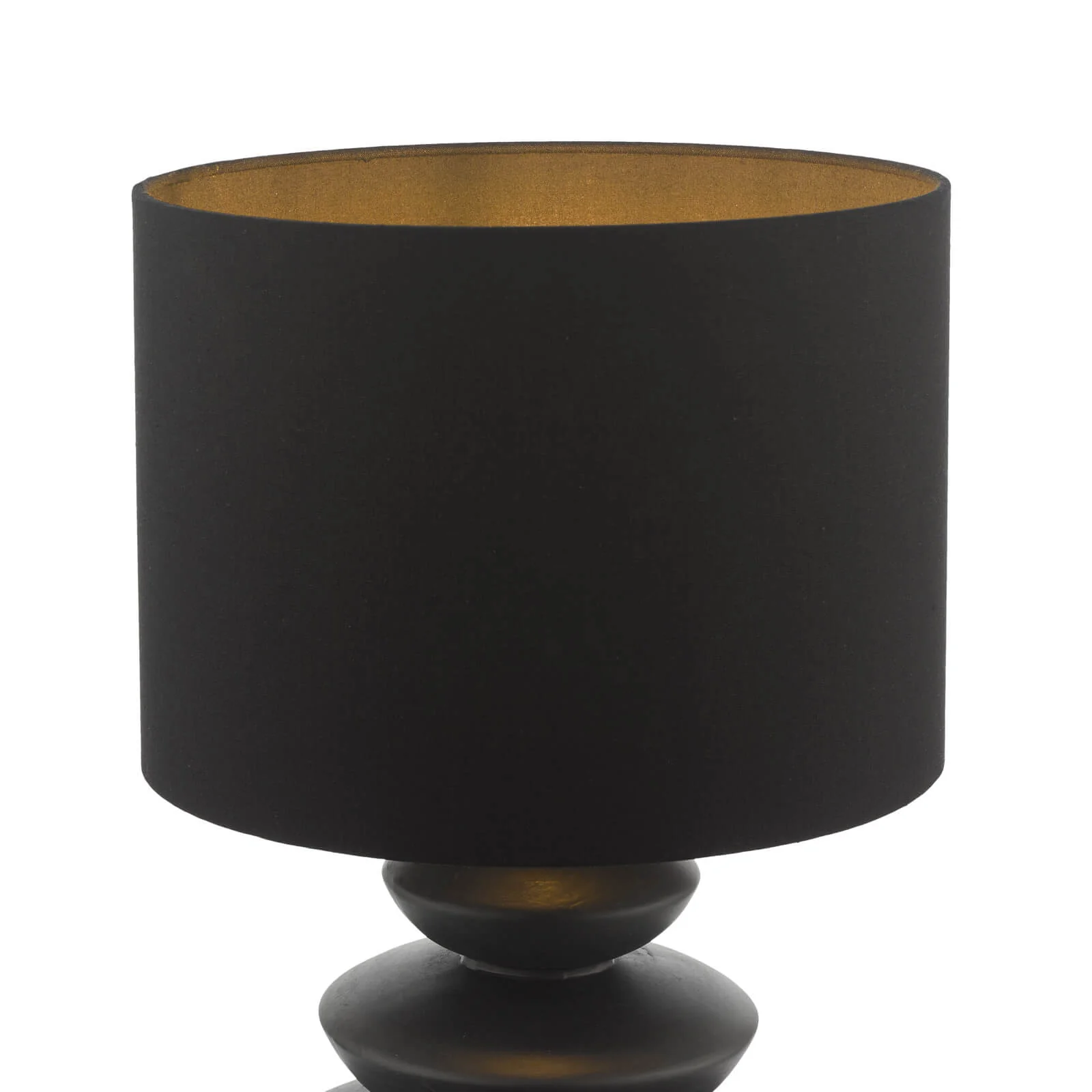 Discus Ceramic Table Lamp Grey With Shade E27 - Image 3