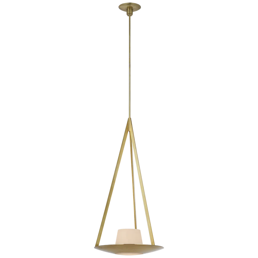 Divina 20" Pendant - Brass/Iron & Alabaster - Image 2