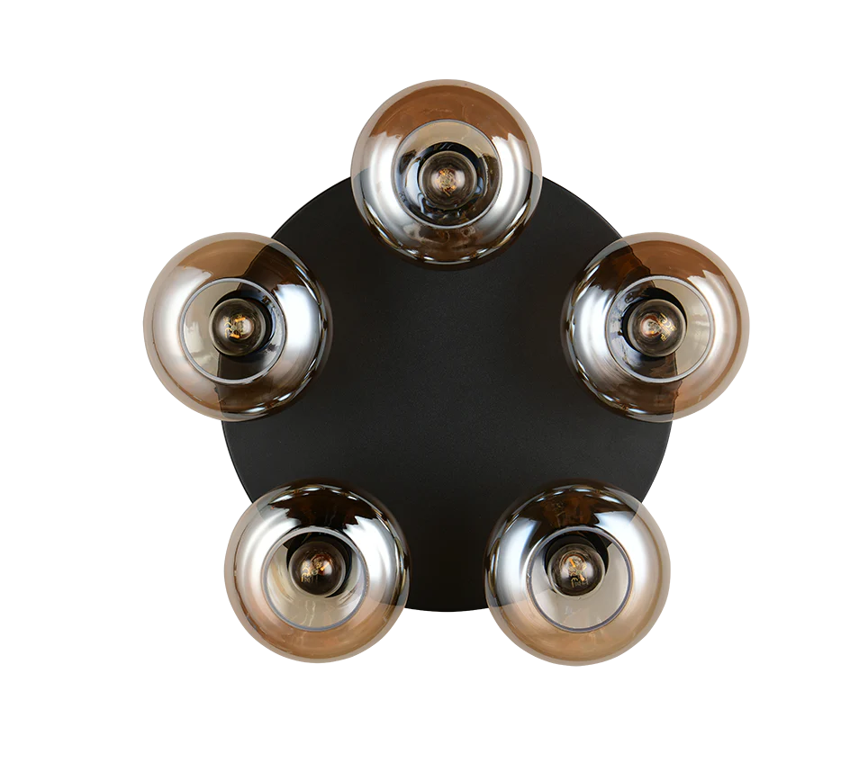 Divina 3/5Lt Ceiling lamp - Amber/ Smoke Finishes - Image 13