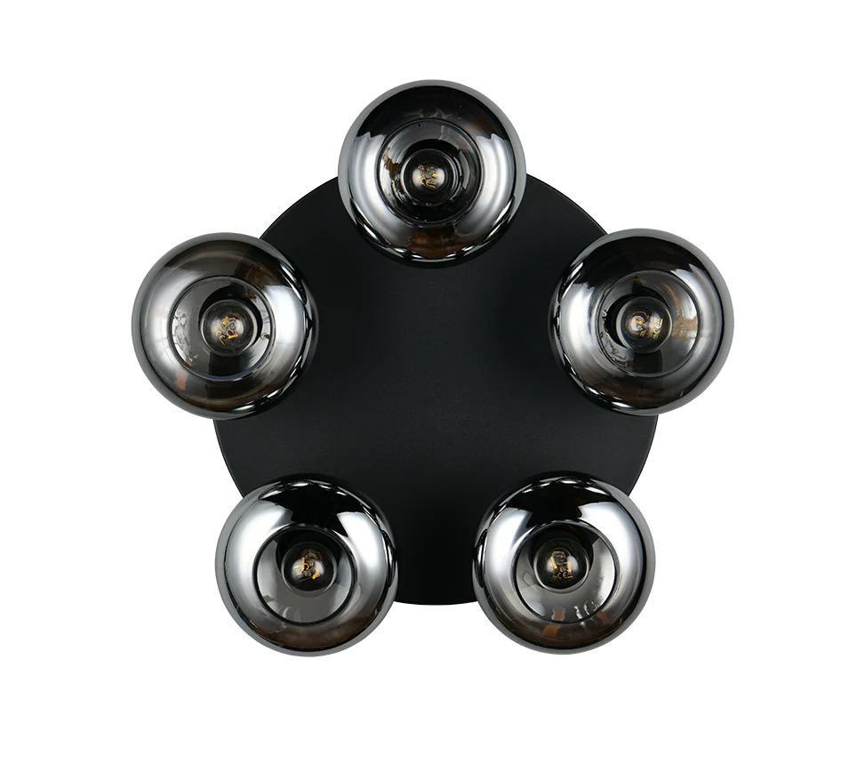 Divina 3/5Lt Ceiling lamp - Amber/ Smoke Finishes - Image 9