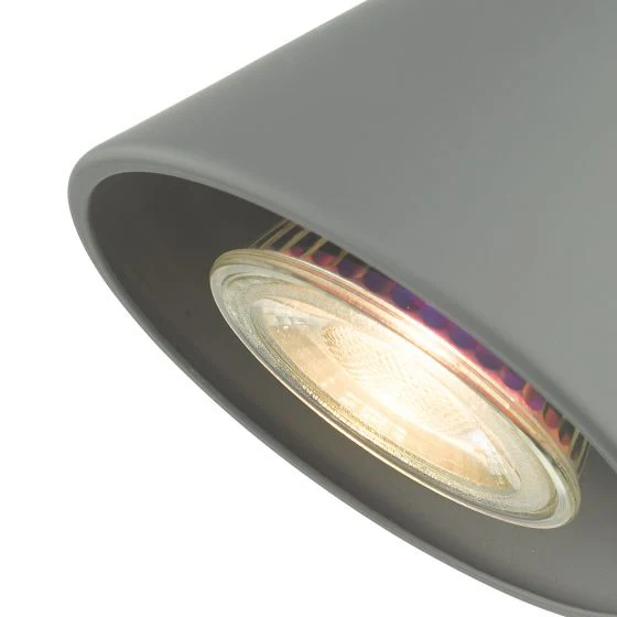Diza Single Wall Spotlight - Matt Black/Matt Grey - Image 5