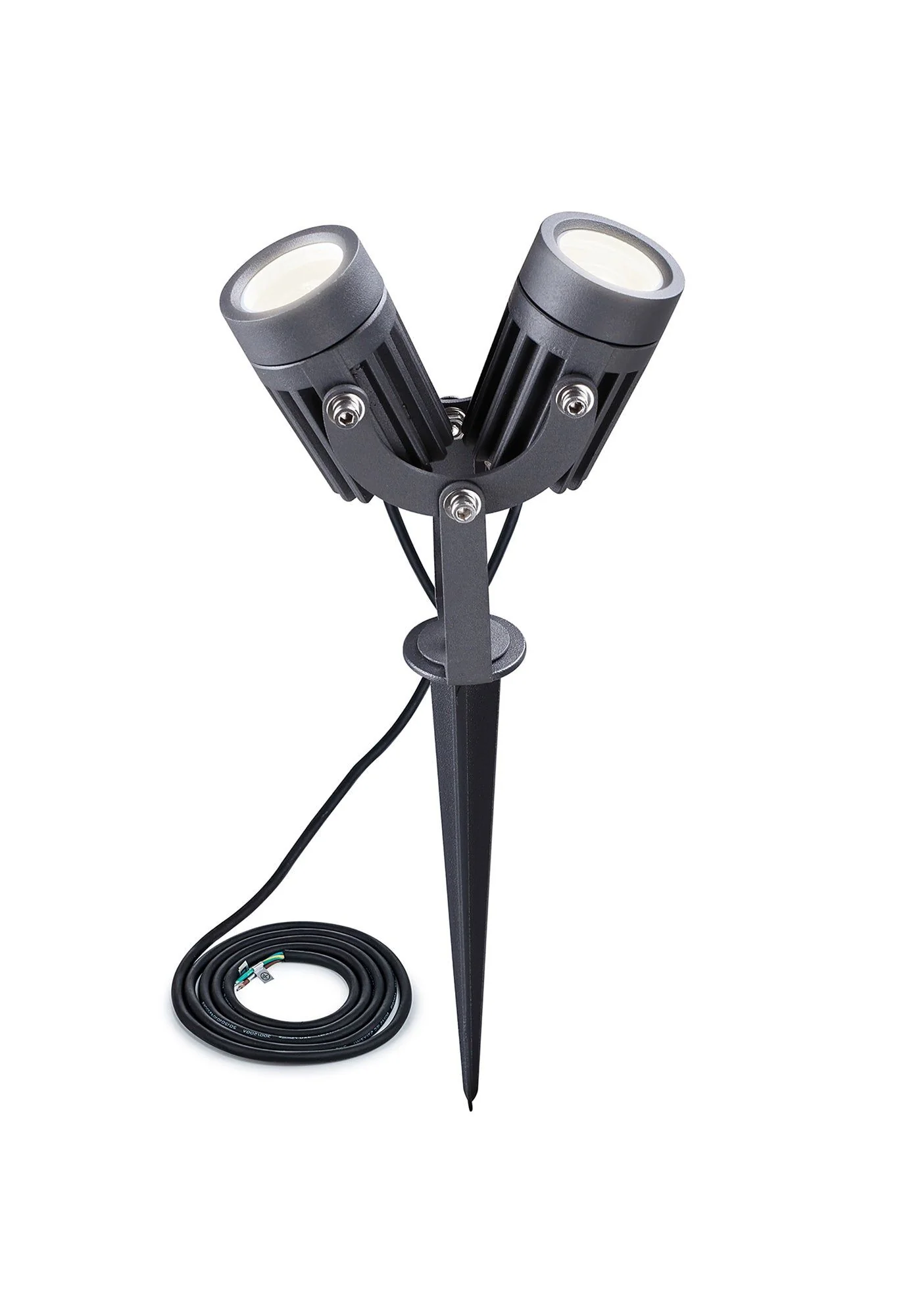 Dodge Spike/Wall Light,30 Degree, IP65, Grey/Black, c/w 2m Cable, 3yrs Warranty - Image 4