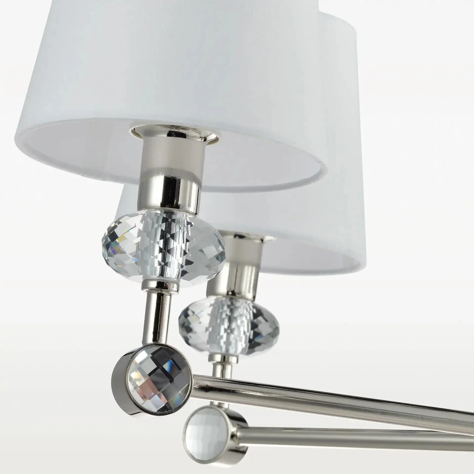 Doha Centre Ceiling Light, 6lt, Nickel Finish - Image 2