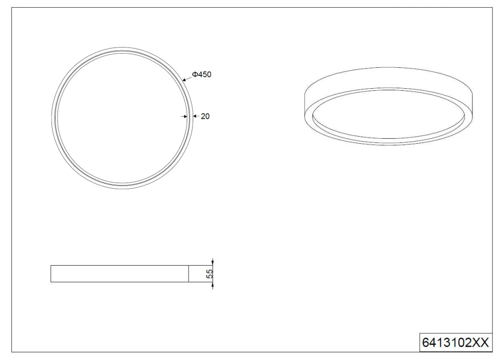 Doha LED Flush Light - Various Finish - Image 3