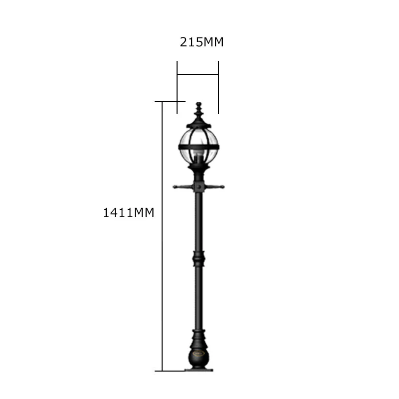 Doncaster 1Lt Cast Iron Lamp Post - Small/Large - Image 19