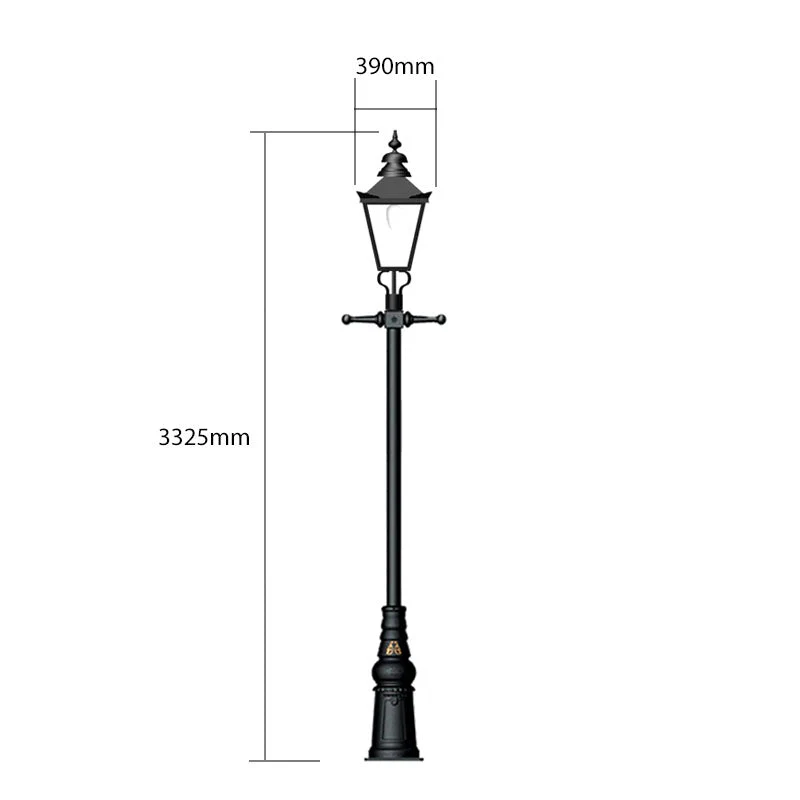 Donvale 3.3m Lamp Post - Cast Iron - Image 6
