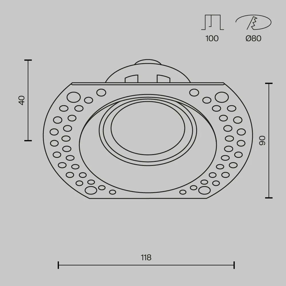 Dot Round Downlight Dot, Large White - Promotional Offer - Image 4