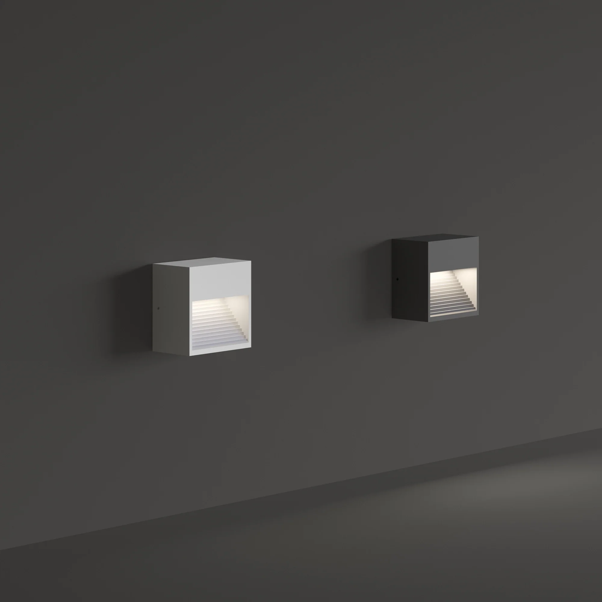 Down Outdoor Wall Light- Anthracite/ White Finish - Image 4
