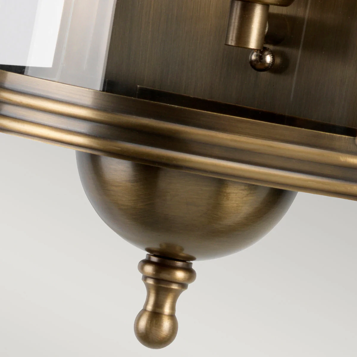 Downing Street Wall Lantern – Aged Brass/Verdigris Finish - Image 4