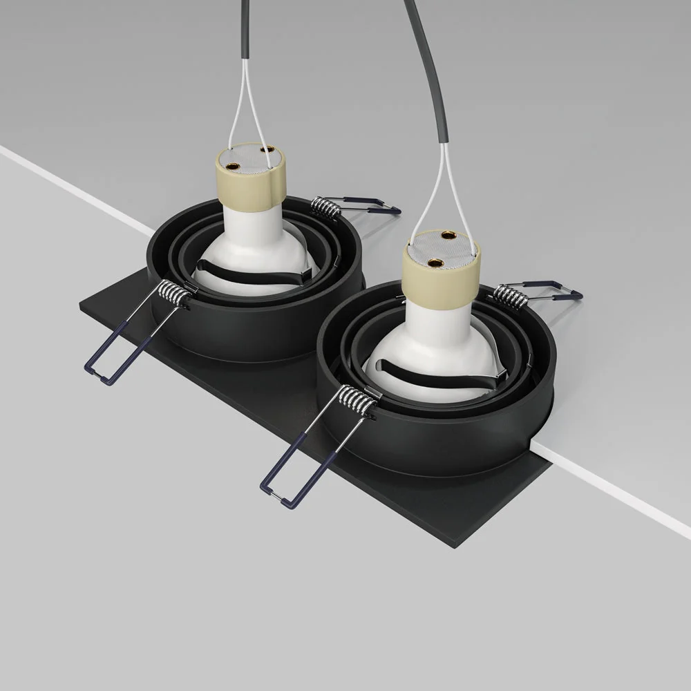 Atom Downlight Recessed Celling Light - White/Black/Silver Finish - Image 12