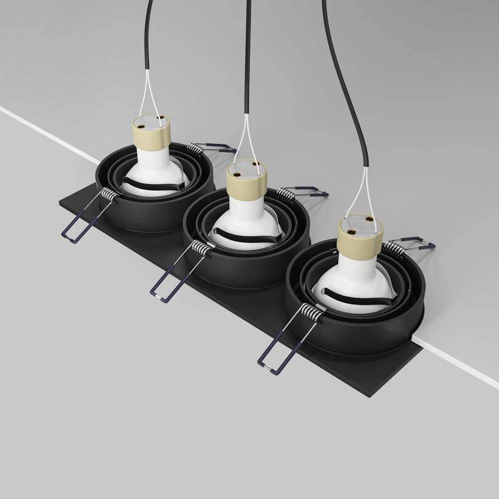 Atom Downlight Recessed Celling Light - White/Black/Silver Finish - Image 16