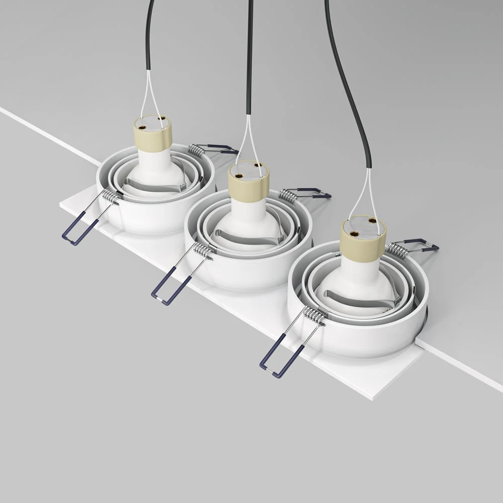 Atom Downlight Recessed Celling Light - White/Black/Silver Finish - Image 23