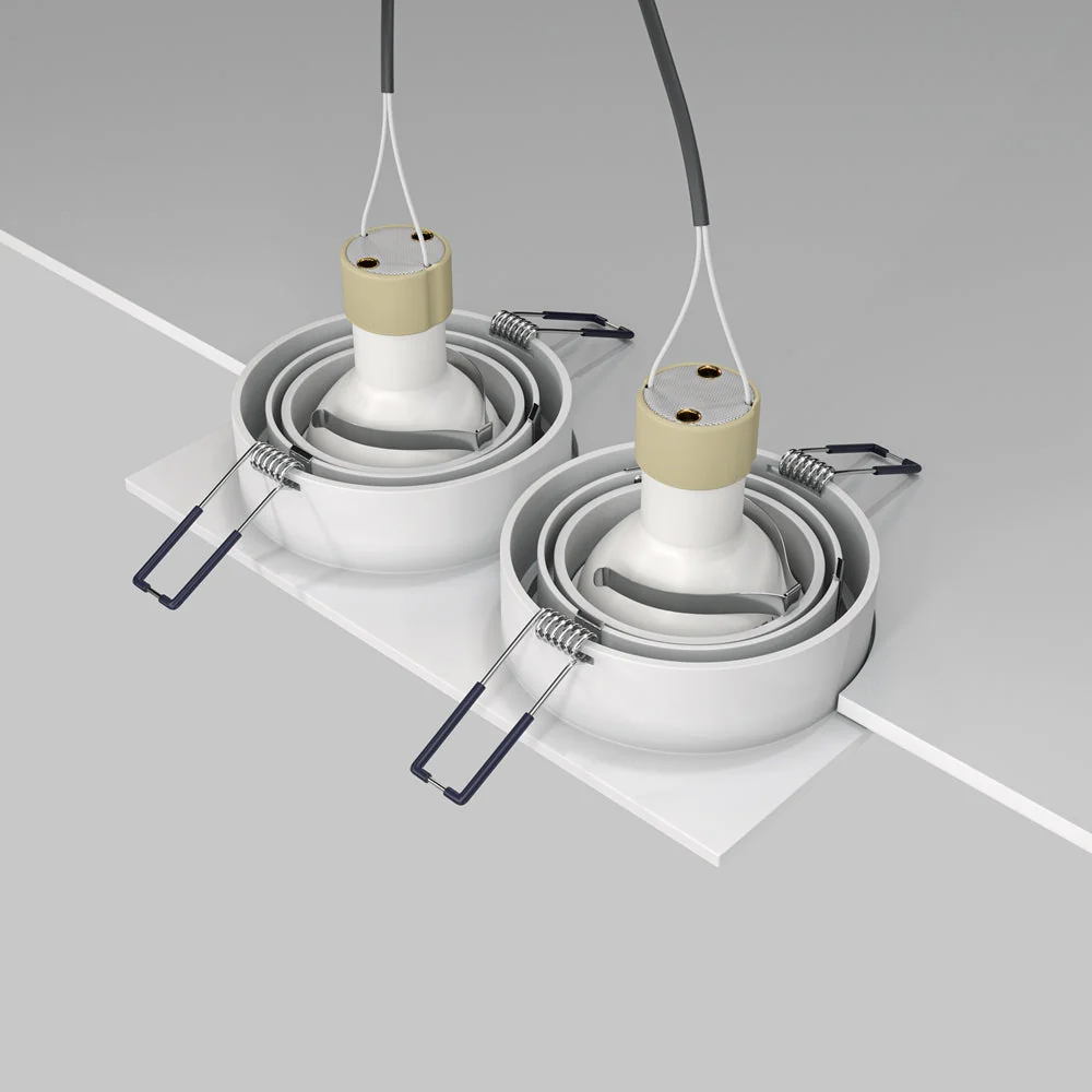 Atom Downlight Recessed Celling Light - White/Black/Silver Finish - Image 4