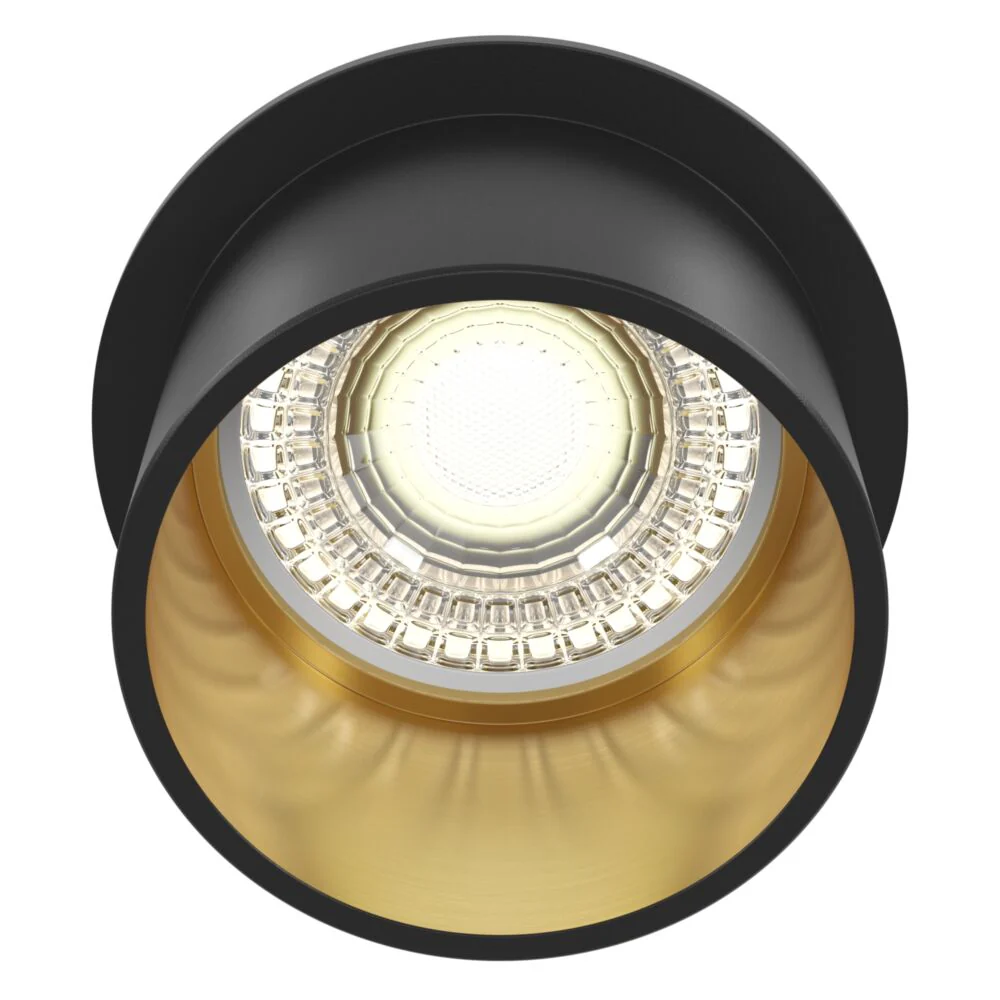 Reif Downlight Recessed Ceiling Light - White/Gold/Black Finish - Image 13