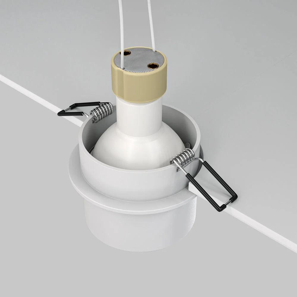 Reif Downlight Recessed Ceiling Light - White/Gold/Black Finish - Image 18