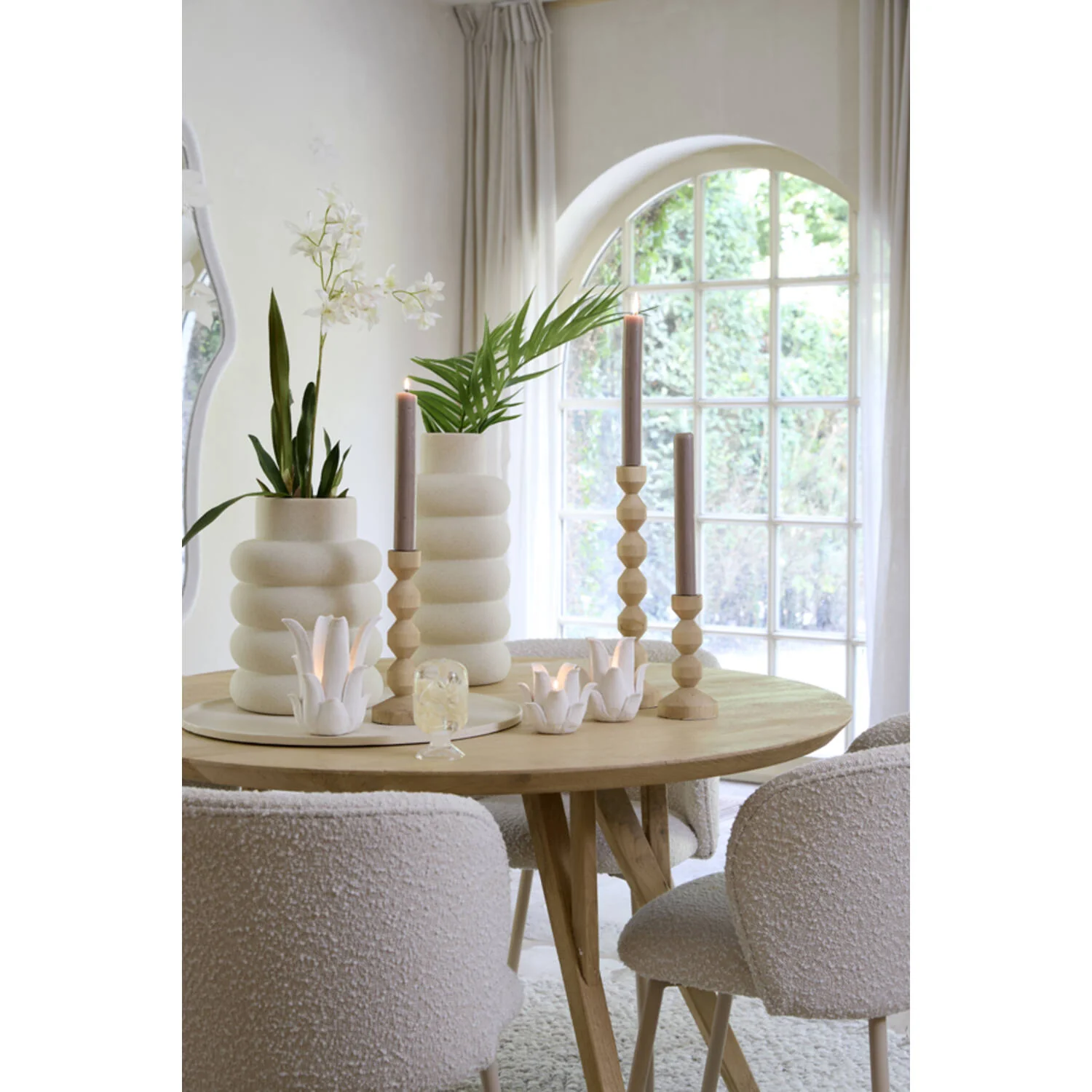 Dozza Candlestick - Natural Mango Wood - Image 3