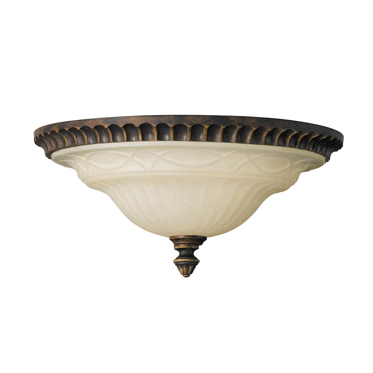 Drawing Room 2/3Lt Light Flush - Walnut