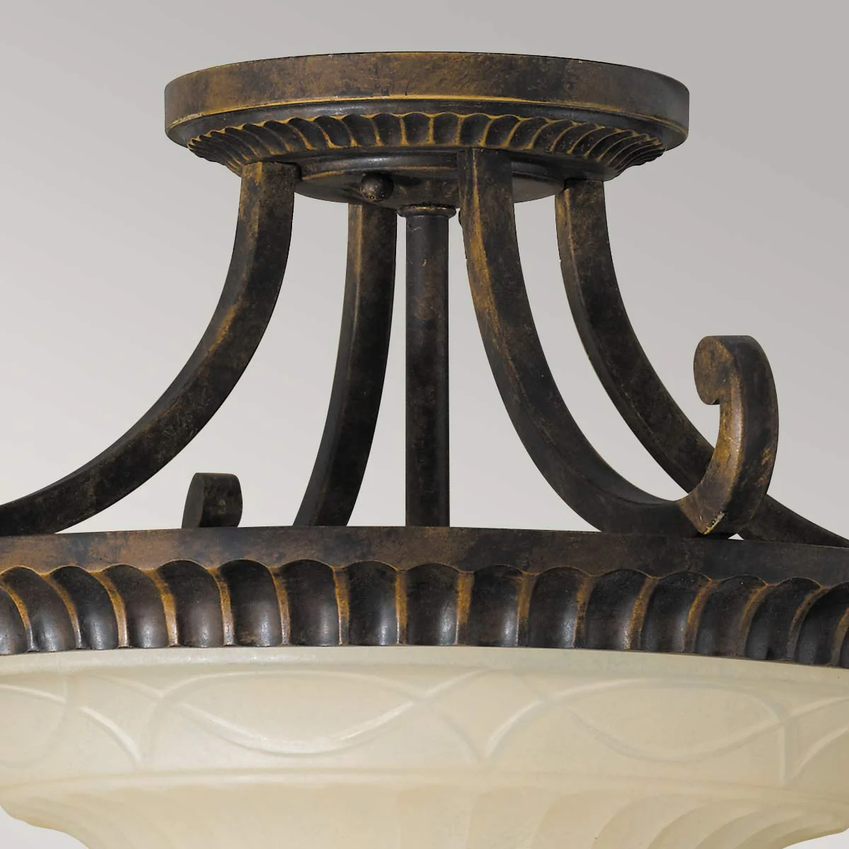 Drawing Room 2 Light Flush - Walnut Two Styles - Image 2